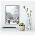 Picture of Snowy Bridge _GroupedProduct_Rectangle_Portrait_Photography _GroupedProduct_Rectangle_Portrait_Canvas_Framed_