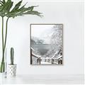 Picture of Snowy Bridge _GroupedProduct_Rectangle_Portrait_Photography _GroupedProduct_Rectangle_Portrait_Canvas_Framed_