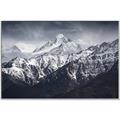 Picture of Snow Mountain with Blue Sky _GroupedProduct_Rectangle_Landscape_Photography _GroupedProduct_Rectangle_Landscape_Canvas_Framed_