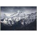 Picture of Snow Mountain with Blue Sky _GroupedProduct_Rectangle_Landscape_Photography _GroupedProduct_Rectangle_Landscape_Canvas_Framed_