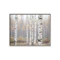 Picture of Birch forest in fog II _GroupedProduct_Rectangle_Landscape_Photography _GroupedProduct_Rectangle_Landscape_Canvas_Framed_
