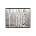 Picture of Birch forest in fog II _GroupedProduct_Rectangle_Landscape_Photography _GroupedProduct_Rectangle_Landscape_Canvas_Framed_