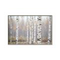 Picture of Birch forest in fog II _GroupedProduct_Rectangle_Landscape_Photography _GroupedProduct_Rectangle_Landscape_Canvas_Framed_