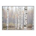 Picture of Birch forest in fog II _GroupedProduct_Rectangle_Landscape_Photography _GroupedProduct_Rectangle_Landscape_Canvas_Framed_