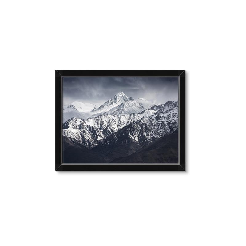 Picture of Snow Mountain with Blue Sky _GroupedProduct_Rectangle_Landscape_Photography _GroupedProduct_Rectangle_Landscape_Framed_Matted_