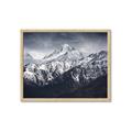 Picture of Snow Mountain with Blue Sky _GroupedProduct_Rectangle_Landscape_Photography _GroupedProduct_Rectangle_Landscape_Framed_Matted_