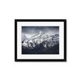 Picture of Snow Mountain with Blue Sky _GroupedProduct_Rectangle_Landscape_Photography _GroupedProduct_Rectangle_Landscape_Framed_Matted_