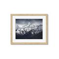 Picture of Snow Mountain with Blue Sky _GroupedProduct_Rectangle_Landscape_Photography _GroupedProduct_Rectangle_Landscape_Framed_Matted_