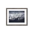 Picture of Snow Mountain with Blue Sky _GroupedProduct_Rectangle_Landscape_Photography _GroupedProduct_Rectangle_Landscape_Framed_Matted_