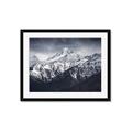 Picture of Snow Mountain with Blue Sky _GroupedProduct_Rectangle_Landscape_Photography _GroupedProduct_Rectangle_Landscape_Framed_Matted_