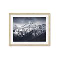 Picture of Snow Mountain with Blue Sky _GroupedProduct_Rectangle_Landscape_Photography _GroupedProduct_Rectangle_Landscape_Framed_Matted_