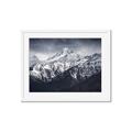 Picture of Snow Mountain with Blue Sky _GroupedProduct_Rectangle_Landscape_Photography _GroupedProduct_Rectangle_Landscape_Framed_Matted_