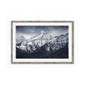 Picture of Snow Mountain with Blue Sky _GroupedProduct_Rectangle_Landscape_Photography _GroupedProduct_Rectangle_Landscape_Framed_Matted_