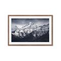 Picture of Snow Mountain with Blue Sky _GroupedProduct_Rectangle_Landscape_Photography _GroupedProduct_Rectangle_Landscape_Framed_Matted_
