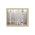 Picture of Birch forest in fog II _GroupedProduct_Rectangle_Landscape_Photography _GroupedProduct_Rectangle_Landscape_Framed_Matted_