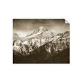 Picture of Snow Mountain with Blue Sky _GroupedProduct_Rectangle_Landscape_Photography _GroupedProduct_Rectangle_Landscape_Unframed_Print_Only_