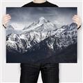 Picture of Snow Mountain with Blue Sky _GroupedProduct_Rectangle_Landscape_Photography _GroupedProduct_Rectangle_Landscape_Canvas_