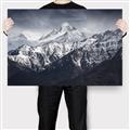 Picture of Snow Mountain with Blue Sky _GroupedProduct_Rectangle_Landscape_Photography _GroupedProduct_Rectangle_Landscape_Canvas_