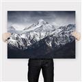 Picture of Snow Mountain with Blue Sky _GroupedProduct_Rectangle_Landscape_Photography _GroupedProduct_Rectangle_Landscape_Canvas_
