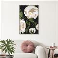 Picture of White Buttercups  _GroupedProduct_Rectangle_Portrait_Canvas_Framed_