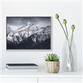 Picture of Snow Mountain with Blue Sky _GroupedProduct_Rectangle_Landscape_Photography _GroupedProduct_Rectangle_Landscape_Canvas_Framed_