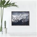 Picture of Snow Mountain with Blue Sky _GroupedProduct_Rectangle_Landscape_Photography _GroupedProduct_Rectangle_Landscape_Canvas_Framed_