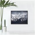 Picture of Snow Mountain with Blue Sky _GroupedProduct_Rectangle_Landscape_Photography _GroupedProduct_Rectangle_Landscape_Canvas_Framed_