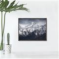 Picture of Snow Mountain with Blue Sky _GroupedProduct_Rectangle_Landscape_Photography _GroupedProduct_Rectangle_Landscape_Canvas_Framed_