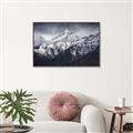 Picture of Snow Mountain with Blue Sky _GroupedProduct_Rectangle_Landscape_Photography _GroupedProduct_Rectangle_Landscape_Canvas_Framed_