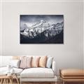 Picture of Snow Mountain with Blue Sky _GroupedProduct_Rectangle_Landscape_Photography _GroupedProduct_Rectangle_Landscape_Canvas_Framed_
