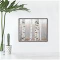 Picture of Birch forest in fog I _GroupedProduct_Rectangle_Landscape_Photography _GroupedProduct_Rectangle_Landscape_Canvas_Framed_