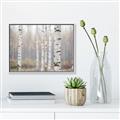Picture of Birch forest in fog II _GroupedProduct_Rectangle_Landscape_Photography _GroupedProduct_Rectangle_Landscape_Canvas_Framed_