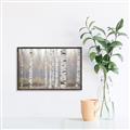 Picture of Birch forest in fog II _GroupedProduct_Rectangle_Landscape_Photography _GroupedProduct_Rectangle_Landscape_Canvas_Framed_