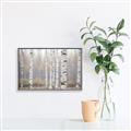 Picture of Birch forest in fog II _GroupedProduct_Rectangle_Landscape_Photography _GroupedProduct_Rectangle_Landscape_Canvas_Framed_