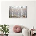 Picture of Birch forest in fog II _GroupedProduct_Rectangle_Landscape_Photography _GroupedProduct_Rectangle_Landscape_Canvas_Framed_