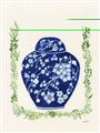 Picture of Blue vase I  _GroupedProduct_Rectangle_Portrait_Unframed_Print_Only_