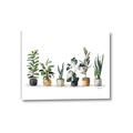 Picture of Pots with plants _GroupedProduct_Rectangle_Landscape_Canvas_
