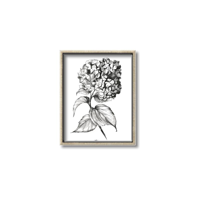 Picture of Flowers and leaves II _GroupedProduct_Rectangle_Portrait_Canvas_Framed_