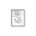 Picture of Flowers and leaves (Foil) _GroupedProduct_Rectangle_Portrait_Canvas_Framed_