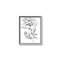 Picture of Flowers and leaves (Foil) _GroupedProduct_Rectangle_Portrait_Canvas_Framed_