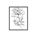 Picture of Flowers and leaves (Foil) _GroupedProduct_Rectangle_Portrait_Canvas_Framed_