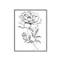 Picture of Flowers and leaves (Foil) _GroupedProduct_Rectangle_Portrait_Canvas_Framed_