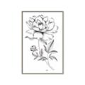 Picture of Flowers and leaves (Foil) _GroupedProduct_Rectangle_Portrait_Canvas_Framed_