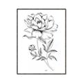Picture of Flowers and leaves (Foil) _GroupedProduct_Rectangle_Portrait_Canvas_Framed_