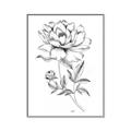 Picture of Flowers and leaves (Foil) _GroupedProduct_Rectangle_Portrait_Canvas_Framed_