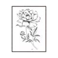 Picture of Flowers and leaves (Foil) _GroupedProduct_Rectangle_Portrait_Canvas_Framed_
