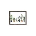 Picture of Pots with plants _GroupedProduct_Rectangle_Landscape_Canvas_Framed_