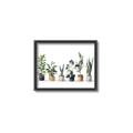 Picture of Pots with plants _GroupedProduct_Rectangle_Landscape_Canvas_Framed_