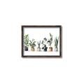 Picture of Pots with plants _GroupedProduct_Rectangle_Landscape_Canvas_Framed_