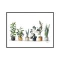 Picture of Pots with plants _GroupedProduct_Rectangle_Landscape_Canvas_Framed_